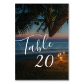 目的地パラダイスウェディングレセプション テーブルナンバー (裏面)