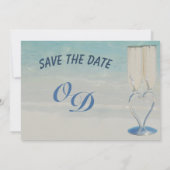 目的地ビーチエレガントな結婚式の招待状 招待状 (裏面)