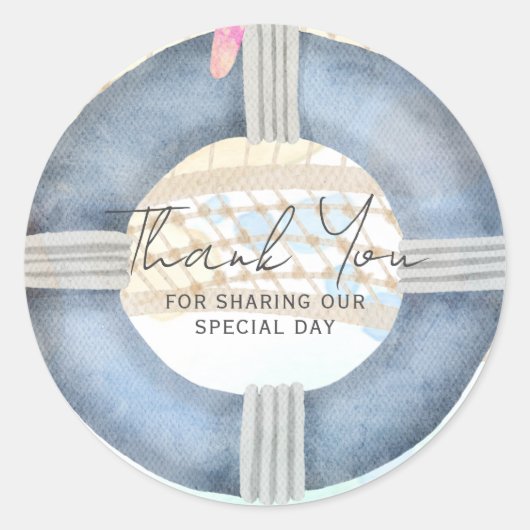 目的地ビーチ結婚式沿岸 ラウンドシール (正面)