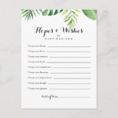 目的地ベビーシャワー希望カード ポストカード (正面)