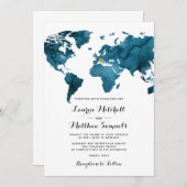 目的地旅行ウェディング招待状 招待状 (正面/裏面)