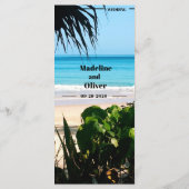 目的地熱帯ビーチ結婚式 メニュー (裏面)