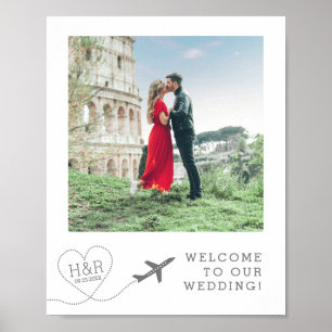 目的地結婚旅行テーマへようこそ ポスター
