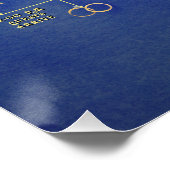 目的地航海のの結婚式のウェルカムタイムライン ポスター (コーナー)