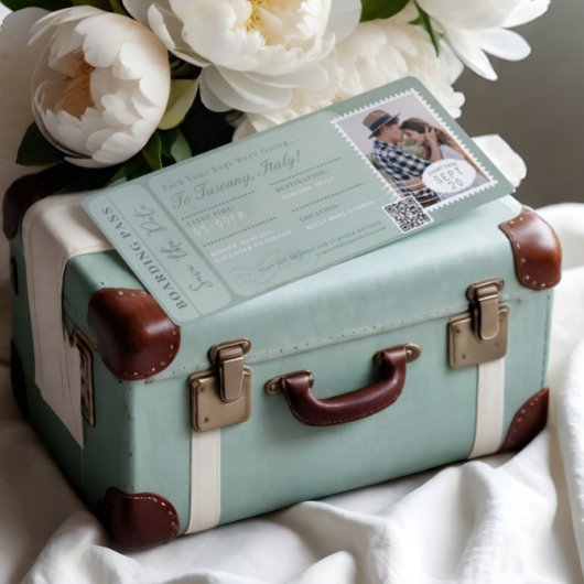 目的地 ウェディング 搭乗券 航空券 招待状