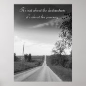 目的地,旅の感動的引用文ポスター ポスター (正面)