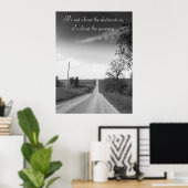 目的地，旅の感動的引用文ポスター ポスター (ホームオフィス)