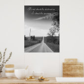 目的地，旅の感動的引用文ポスター ポスター (キッチン)