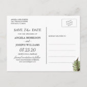 目的地 Save the Date | 南国風パイナップル 案内ポストカード (裏面)