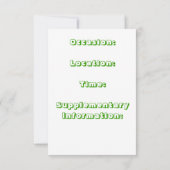 目的数々の招待状同性結婚/プライド 招待状 (裏面)