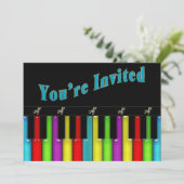 目的数々の招待状 – 音楽 – キーボード 招待状 (スタンド正面)