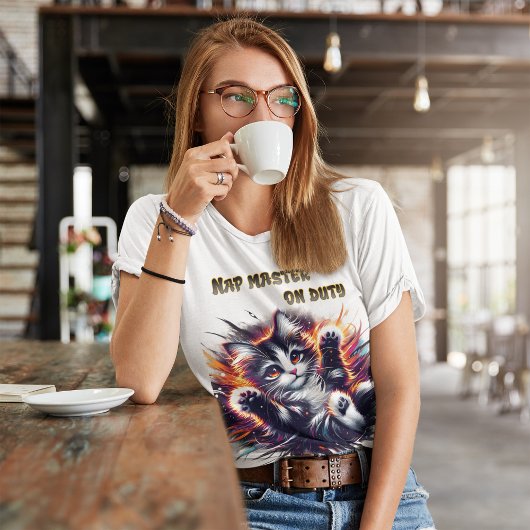 目的昼寝マスター勤務中 Tシャツ