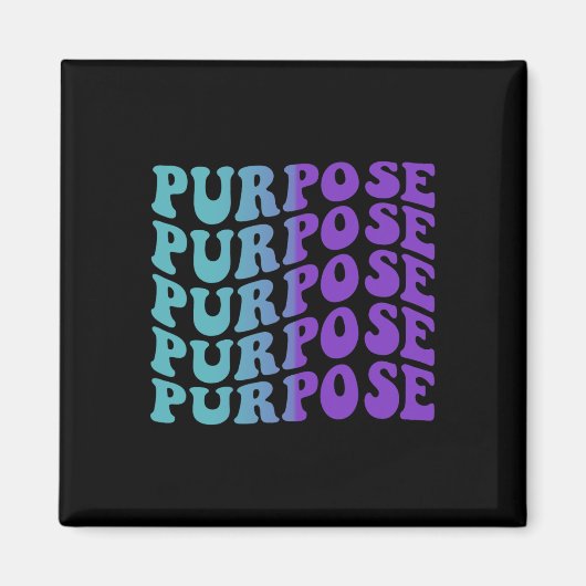 目的自殺防止鬱病認識度 マグネット (正面)