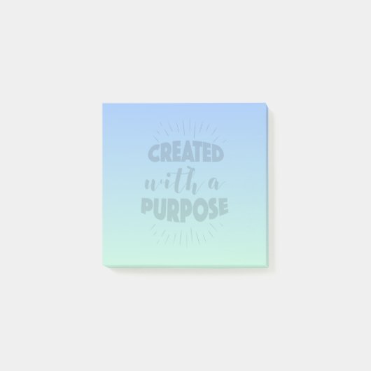 目的、おもしろい、およびやる気を起こさせる ポストイット (正面)