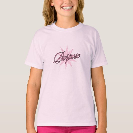 目的 ミニマル スクリプト 美学 モチベーション Tシャツ (正面)