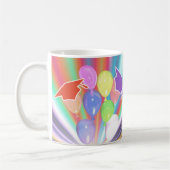 目盛お祝いキャップとバルーン コーヒーマグカップ (左)