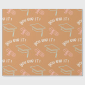 目盛りキャップの包装紙パターン ラッピングペーパー (フラット)