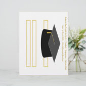 目盛りキャップブラック紙パーティーハットシート (スタンド正面)