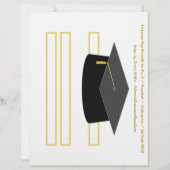 目盛りキャップブラック紙パーティーハットシート (正面)