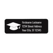 目盛りキャップ差出人住所 ラベル (正面)