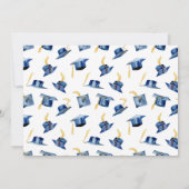 目盛りバルーンのキャップ招待状 (裏面)