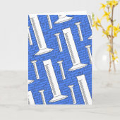 目盛り付きシリンダー幸せ卒業カー空白のド カード (黄色い花)