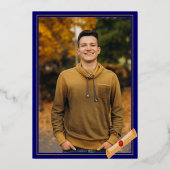 目盛り金箔銀河系告知カード 箔招待状 (裏面)