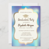 目盛キャップ型ホログラフィックブルー目盛り部 招待状 (正面)