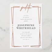 目盛モダンパーティー箔招待状 箔招待状 (正面)