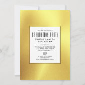 目盛モダン付き金属金ゴールドブお洒落ラック 招待状 (裏面)