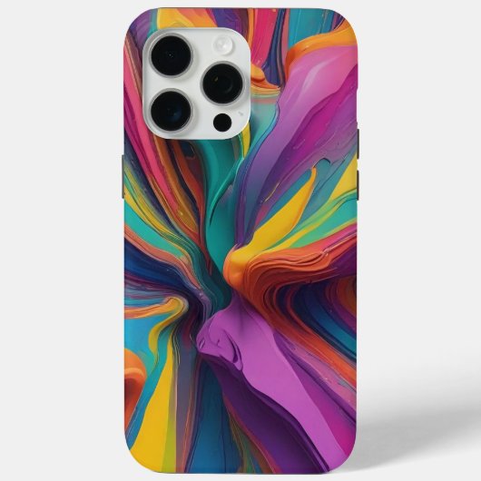 目立つスタイル：人目を引く抽象芸術 Case-Mate iPhoneケース (裏面)