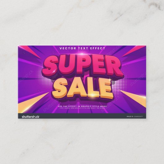 目立つ名刺作り 名刺 (正面)