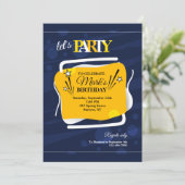 目立つ抽象的な招待状 招待状 (スタンド正面)