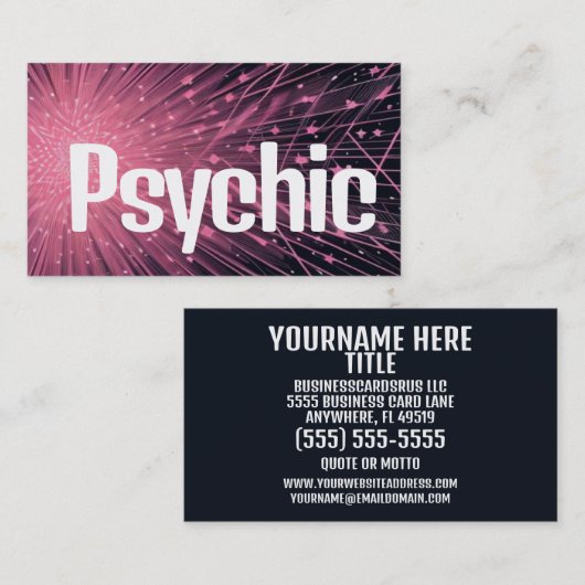 目立つ精神性 名刺 (正面/裏面)