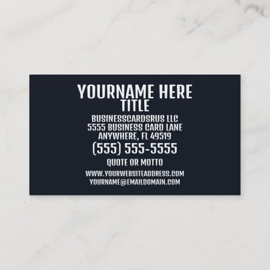 目立つ精神性 名刺 (裏面)