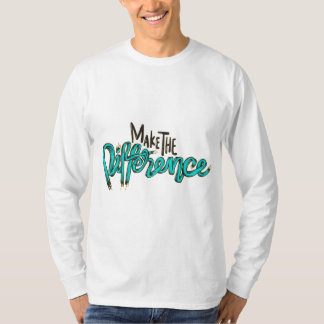 目立つ：差を付ける長袖T型 Tシャツ