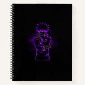 目組伏黒アニメスタイルスパイラルブラックカバー ノートブック (正面)