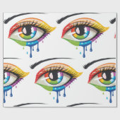 目色彩の鮮やか ラッピングペーパー (フラット)