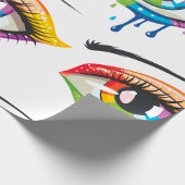 目色彩の鮮やか ラッピングペーパー