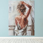 目覚いけなめる キャンバスプリント (インサイチュ (ウッドフロア))