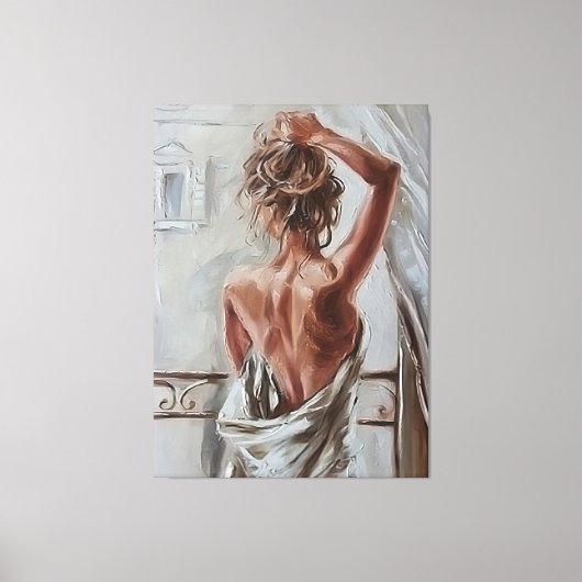 目覚いけなめる キャンバスプリント (正面)