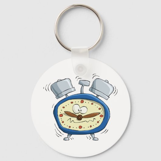 目覚おもしろいまし時計が目覚め予測できなる キーホルダー (裏面)