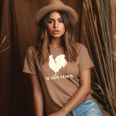 目覚まし時計としての鶏 Tシャツ