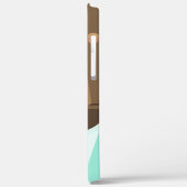 目覚まし時計のスヌーズのボタンを押す女の子の手 Case-Mate iPhoneケース (裏面 / 左)