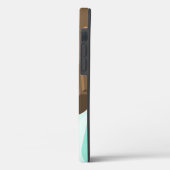 目覚まし時計のスヌーズのボタンを押す女の子の手 Case-Mate iPhoneケース (裏面 / 左)