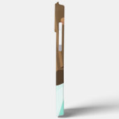 目覚まし時計のスヌーズのボタンを押す女の子の手 Case-Mate iPhoneケース (裏面 / 左)