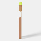 目覚まし時計のスヌーズのボタンを押す女の子の手 iPhoneケース (右側面)