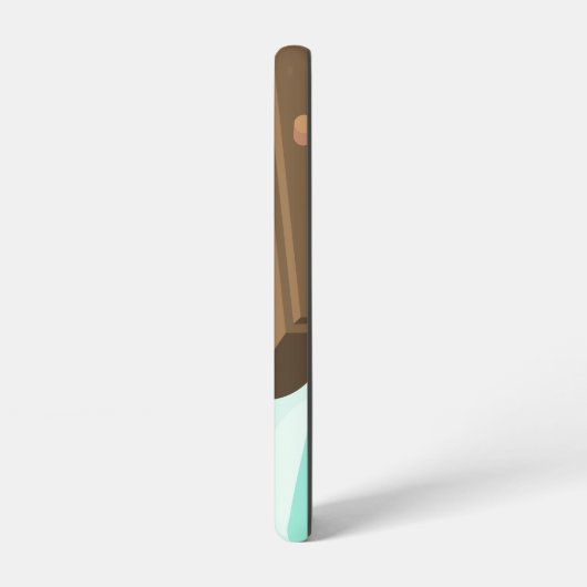 目覚まし時計のスヌーズのボタンを押す女の子の手 SAMSUNG GALAXYケース (左側面)