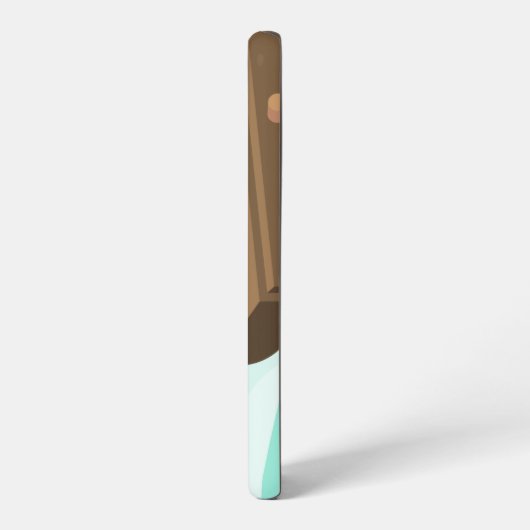 目覚まし時計のスヌーズのボタンを押す女の子の手 SAMSUNG GALAXYケース (左側面)