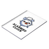 目覚まし時計のユーモアアラームクロックジョーク ノートブック (左側)